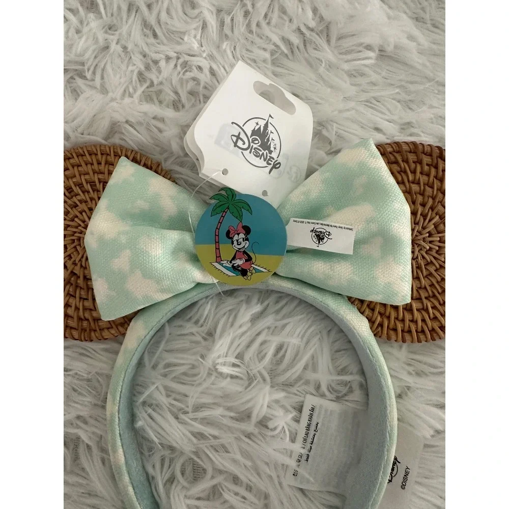 Nwt Disney Button Palm Tree Bow headband‎ ears